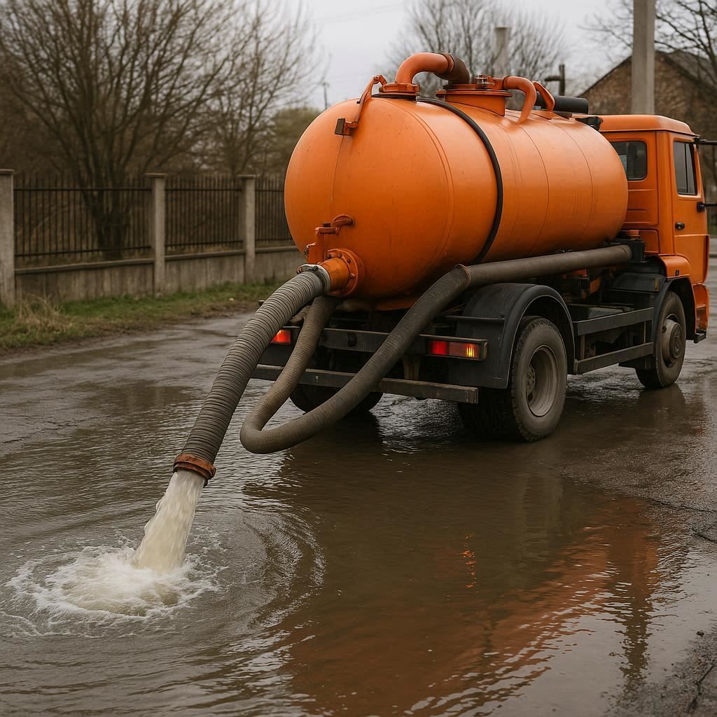 Откачка воды в Кронштадте